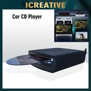 Super Slim Lecteur Cd de voiture externe pour PC, TV LED, Mp5, Android  Navigation GPS Universal USB Power Slot-in Type