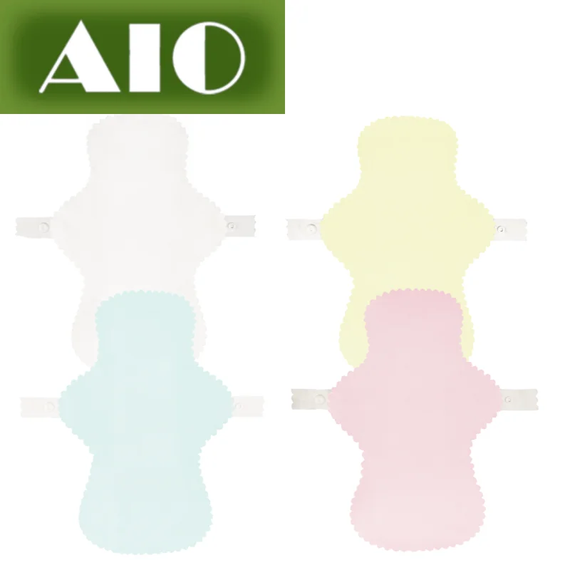 AIO 16.5*25cm Sanitary pads for period Reusable menstrual pads Cotton Graphene TPU Waterproof Breathable Super Absorbent