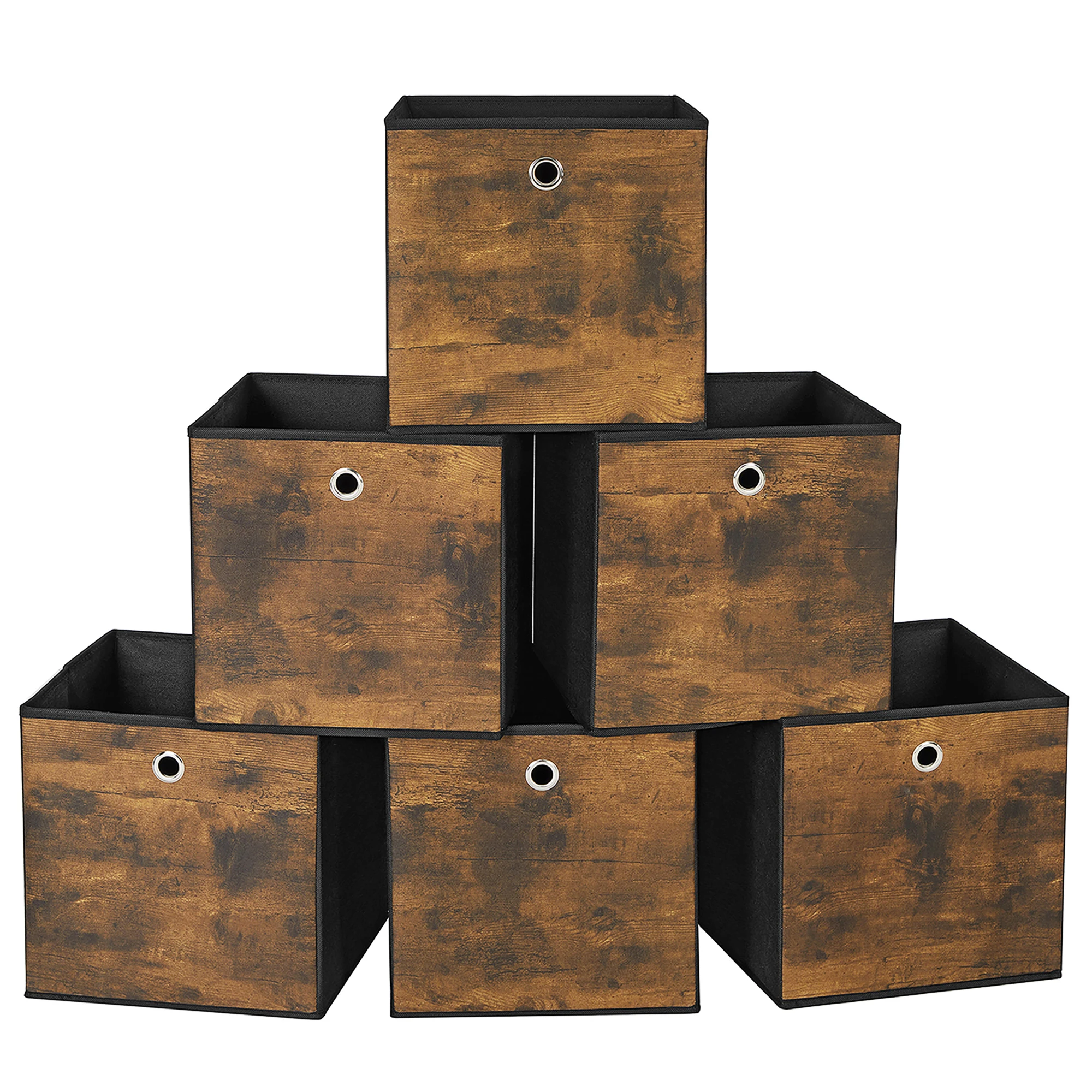 SONGMICS Storage Box Set 6-Piece Organizer boxing Foldable Nonwoven ...