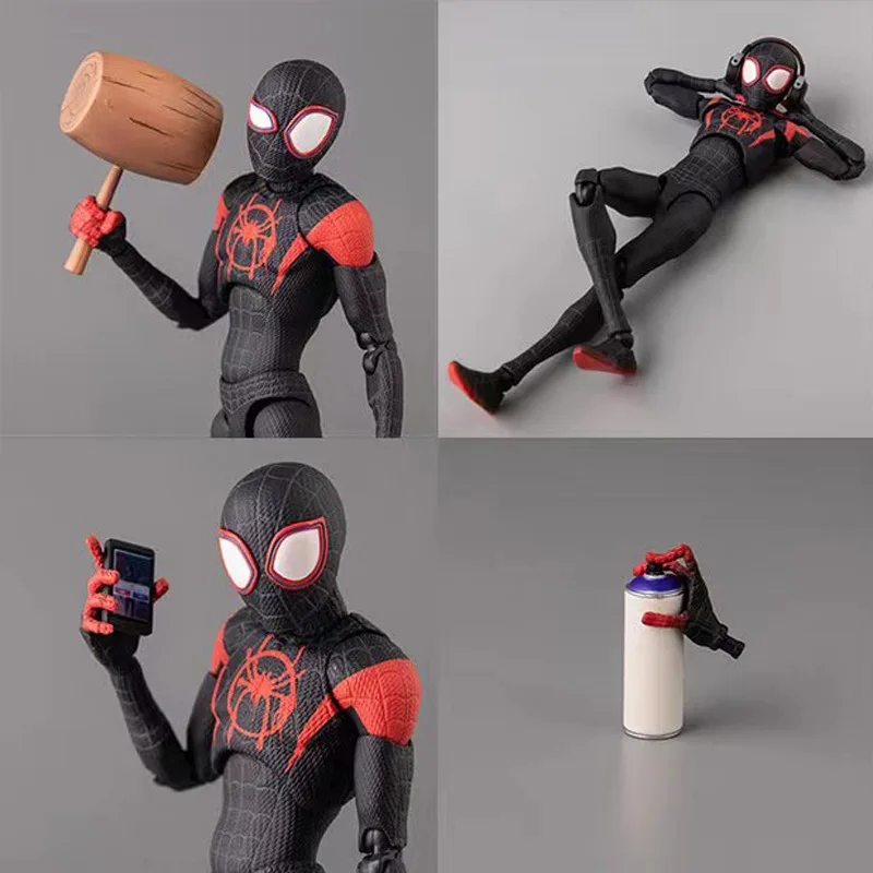 

Hot toys Marvel Anime Miles Morales Spider-Man: Across the Spider-Verse Movable Action Figure Collectible Model Toy Figures gift