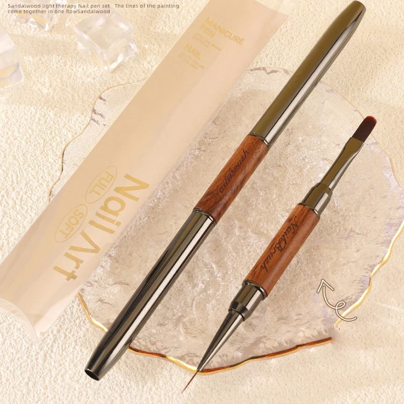 2 IN 1 UV Gel Nail Brush Liner DIY Painting Pen Acrylic Drawing Brush for Nail Art Design Nails Tip Professional Manicure Tool 4