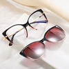 Polarized Optical Myopia Sunglasses 2 In 1 Custom Prescription Magnetic Clip On Glasses Fashion Original TR90 Driving Eyewear 2