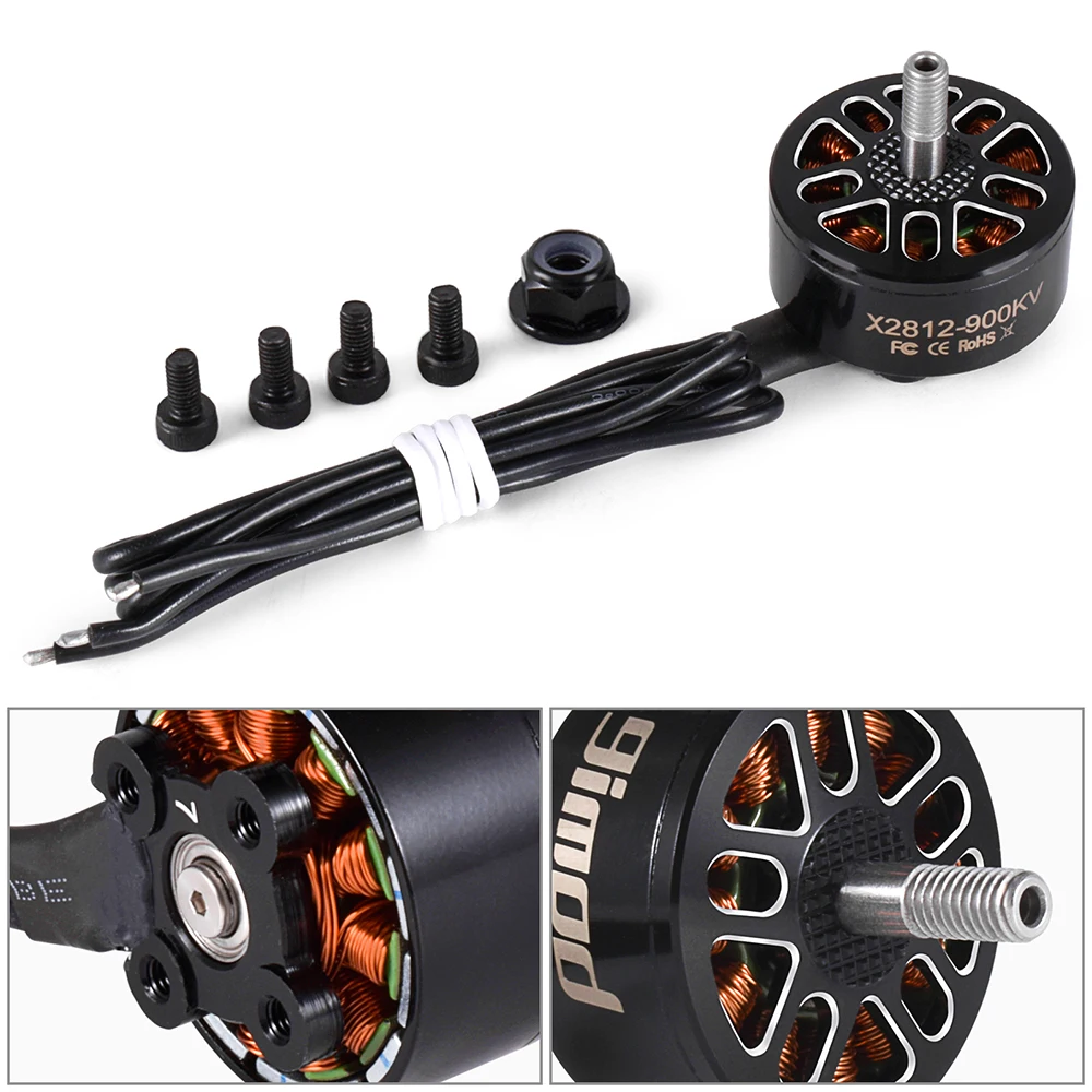 9IMOD 4pcs X2812 900KV 1115KV Brushless Motor 2-6S 4mm Bearing Shaft for RC Multirotor Airplane FPV Long Range Drone DIY Parts