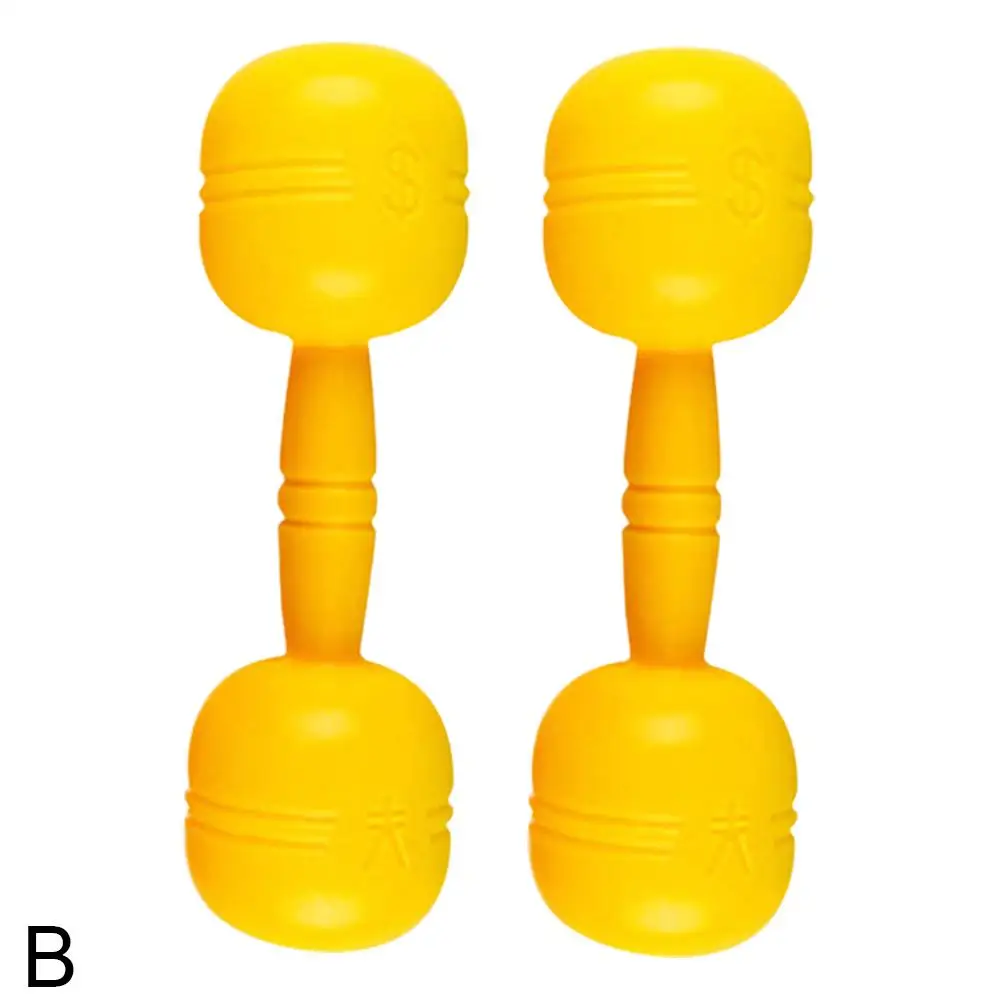 Plastic Dumbbells Children's Sports Fitness Dumbbells Children Toys Fitness Barbell D8B7