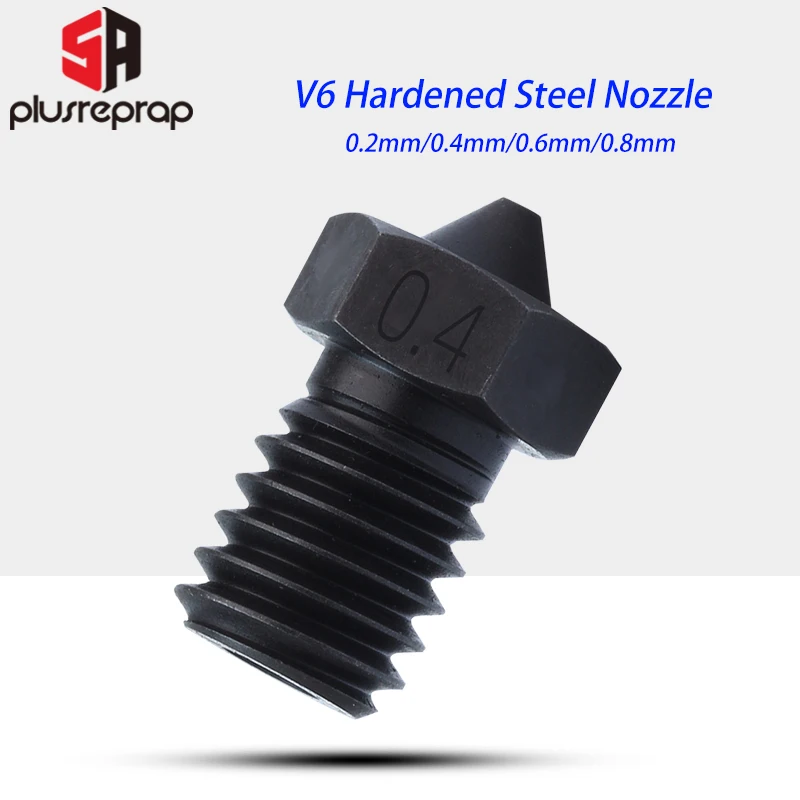 Bico de para Impressão Pei Peek Fibra de Carbono 1.75 mm Filamento 5aplus v6 Qualidade Superior Aço Inoxidável