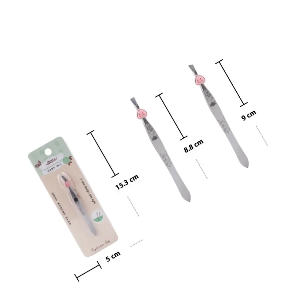 눈썹 족집게 스테인레스 스틸 사선 팁 눈썹 클립 코 턱털 정리용 정밀 제모 도구 남녀 공용