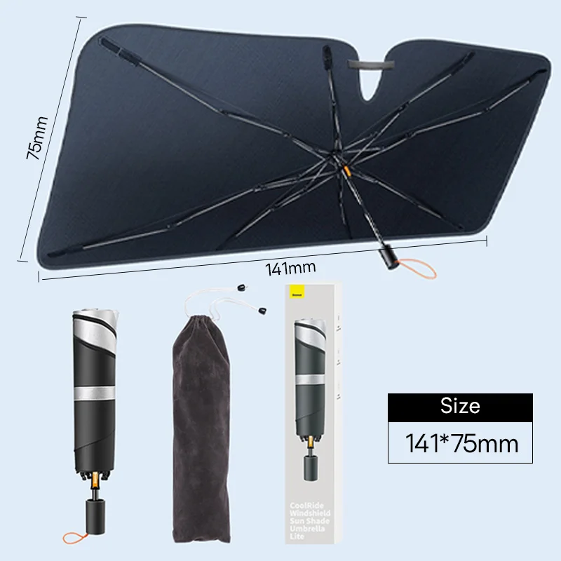 Xiaomi Baseus Car Windshield Sunshades Cover Foldable Sun Visor Shade Umbrella Sunblind Blocks UV Ray Protection Front Window