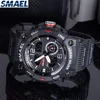 SMAEL  Cool Dual Display Waterproof Glow Electronic Watch 8007 Outdoor Transparent Watch Men's Outdoor 2