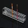 Clear 24 Slots Acrylic Eyeliner Lip Liner Pencil Holder Makeup Display Stand Organizer Makeup Brushes Shelf Cosmetic Storage Box 2