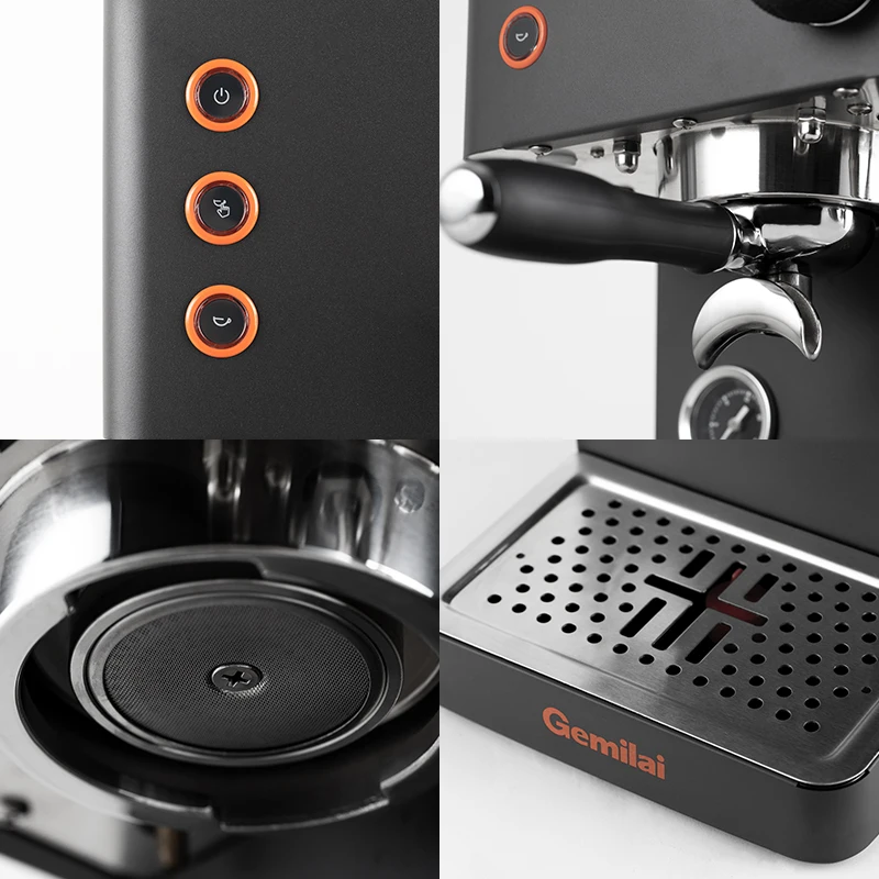 CRM3007L Sale Imported Coffee Pump Retro Steam Foam Manual Home Expresso Coffee Makers Machine 6