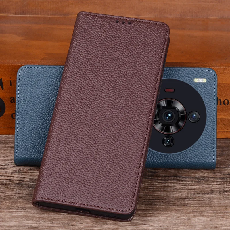

Hot Sales Luxury Genuine Leather Flip Phone Case For Zte Nubia Z50s Pro Leather Half Pack Phone Cover Procases Shockproof