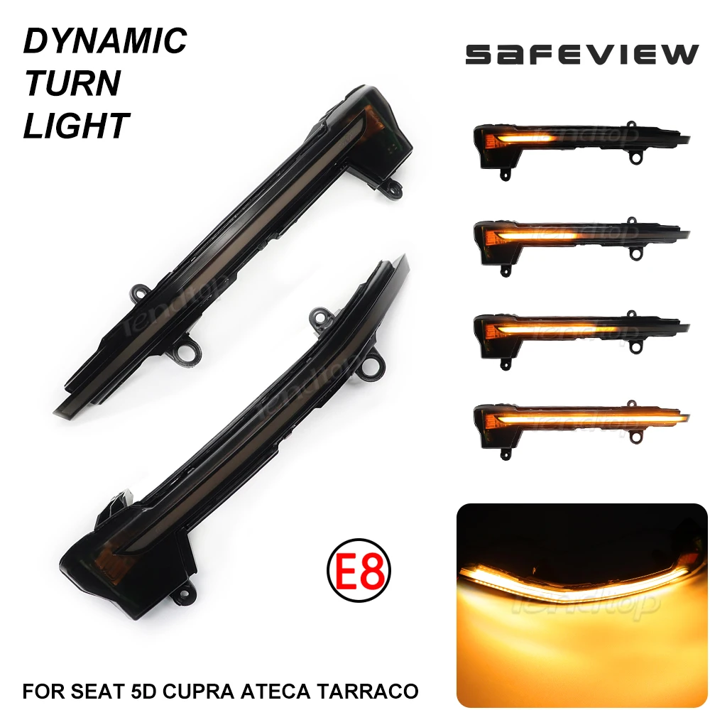 For Seat Ateca Cupra 5D 2016-2019 FR Xcellence Dynamic Turn Signal Light LED Side Wing Rearview Mirror Indicator Blinker Lamp | Автомобили