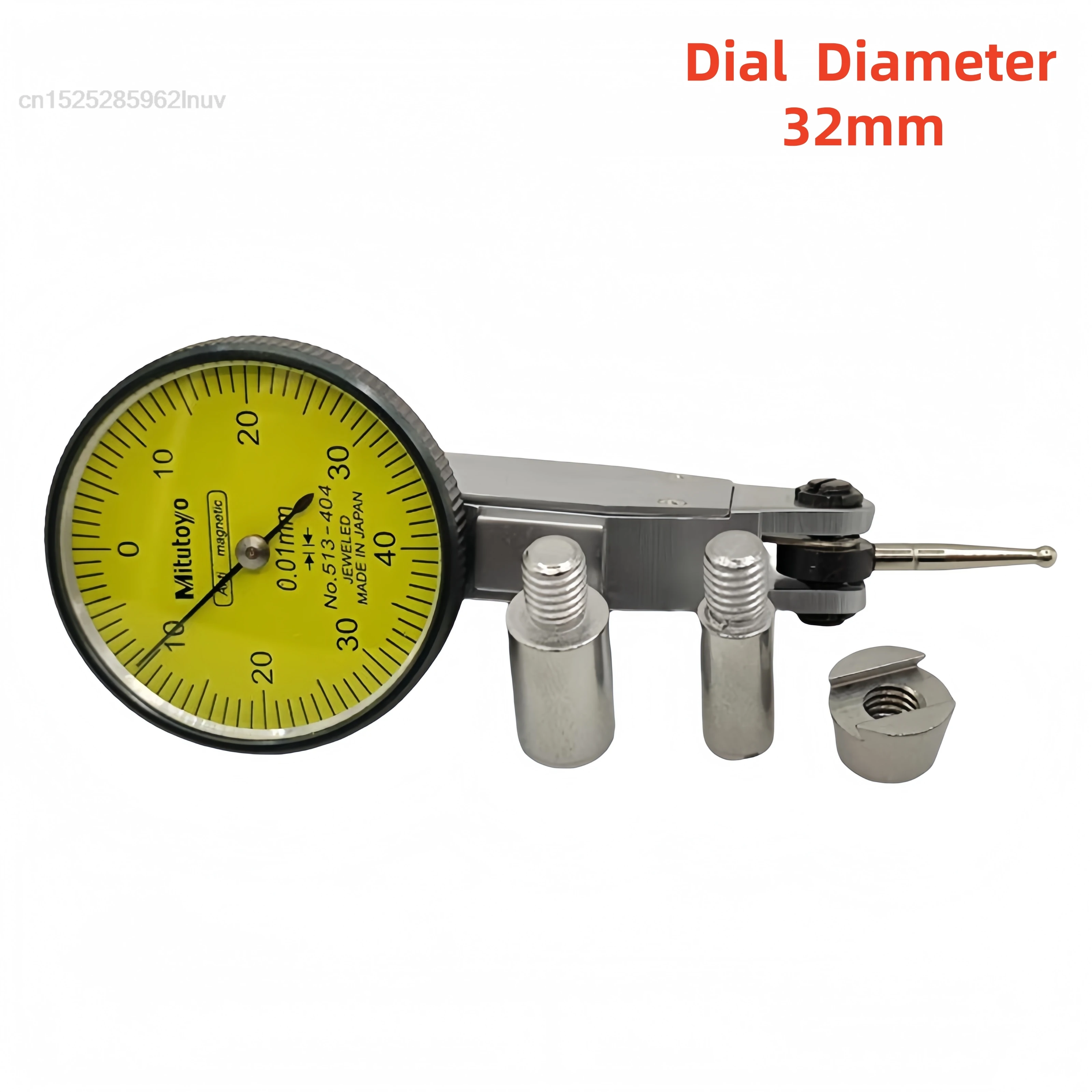 Comparatore Magnetico 0-0,8 Mm - Precisione 0,01 Mm, Quadrante 32mm, Per Officina Meccanica - Foto 7