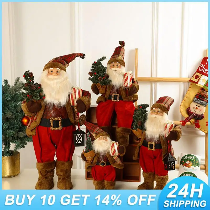 

Wedding Supplies Doll Christmas Gift Party And Holiday Decorations Santa Claus Standing Ornament Cute High-quality Materials