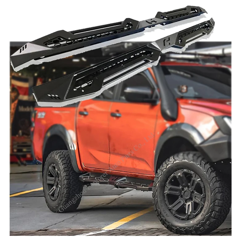 

Aluminum Car Steel Running Board for Isuzu Dmax 2012-2022 2023 Pick Up Truck Accessories Door Side Steps Pedal