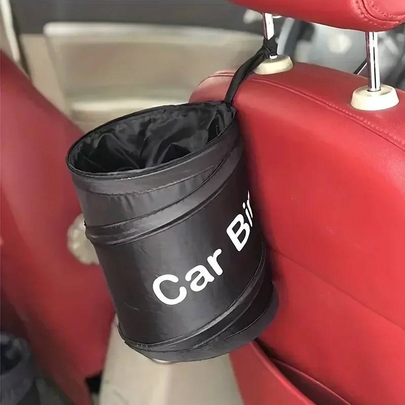 Foldable Car Trash Can Portable Hanging Pop Up Trash Bag For Car Storage Box Auto Interior Accessories