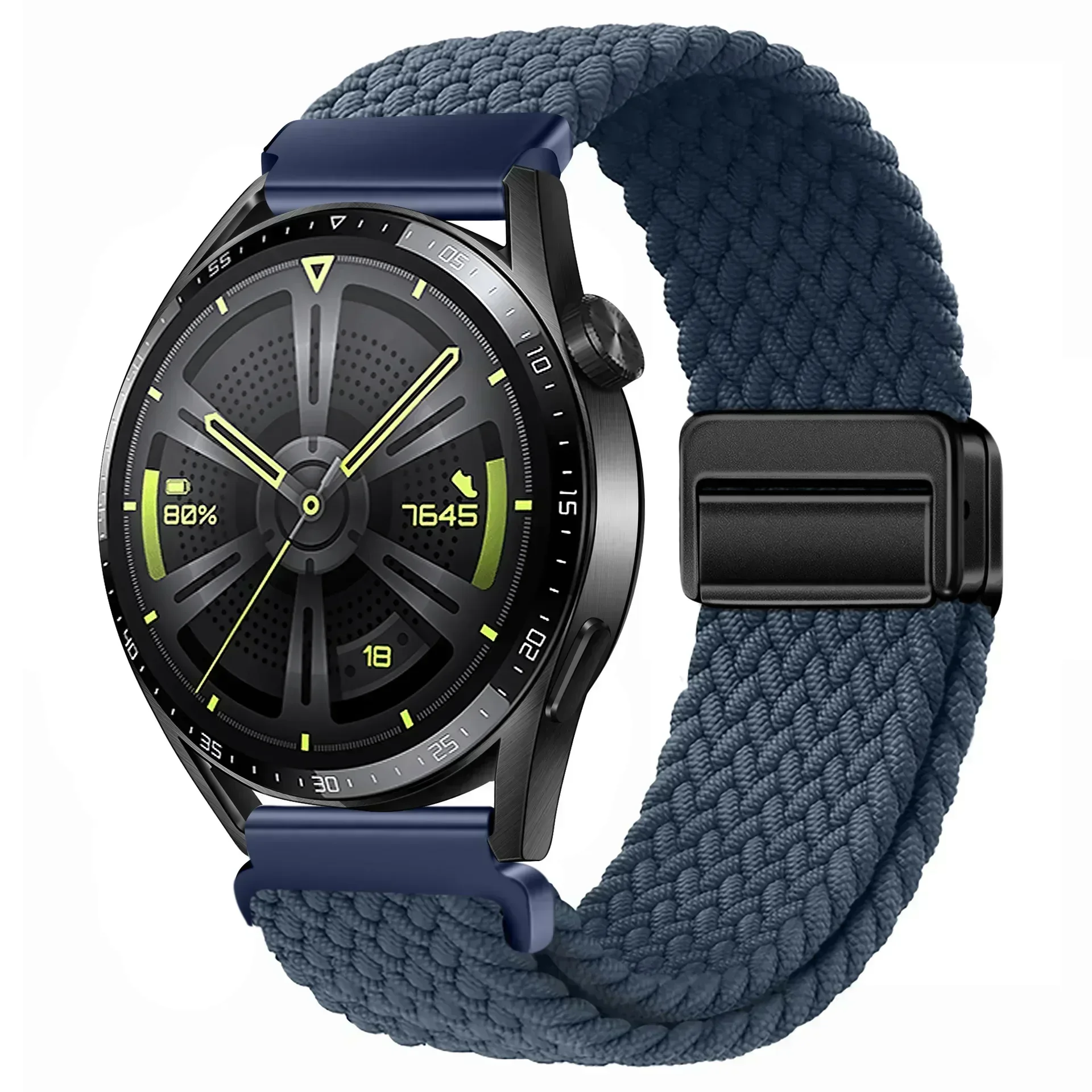 Magnetic Braided Nylon Watch Band - 20mm/22mm