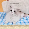 Soft Cat Blanket Warm Fluffy Plush Pet Sleeping Bed Mat for Cats Dogs Washable Thicken Plaid Lamb Down Cat Mat Pet Supplies 2