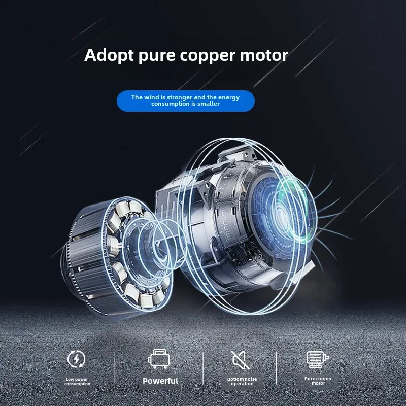 Car Dual Headed Electric Fan Double Control Large Size 12V24USB Vehicle Mounted Fan Automotive Parts And Accessories