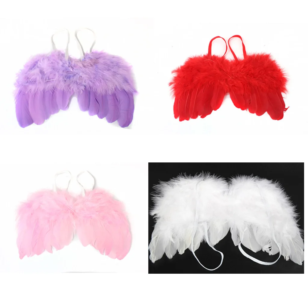 

Newborn Photography Props Angel Wings Photos Props Feather Wing Girls Boys Hair Baby Photography Accessories