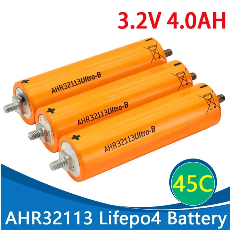 

Rechargeable Lithium iron Phosphate 3.2V 4000mAh Battery, Brand new, Suitable for A123 ahr32113-B LiFePO4, 45C