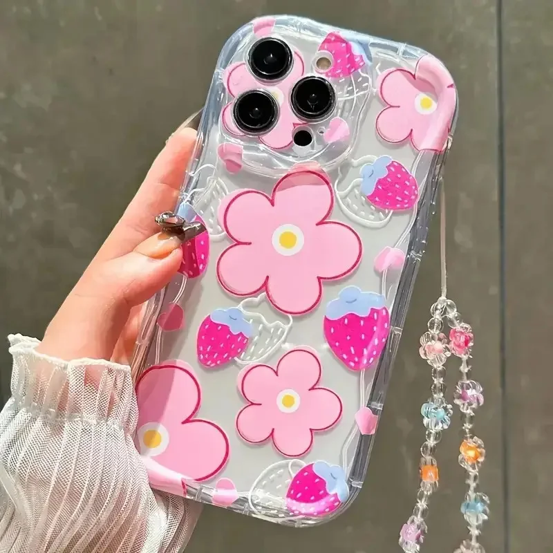 Stylish and Sturdy Shockproof Phone Case with Unique Cute Print Design