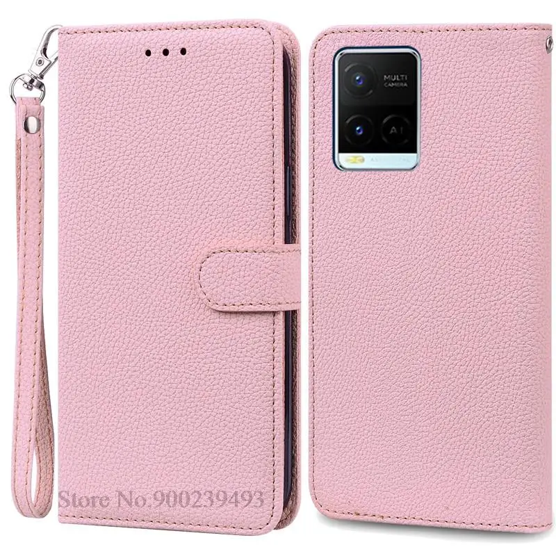 Stylish Wallet Flip Case with Silicone Cover for Various Vivo Smartphones