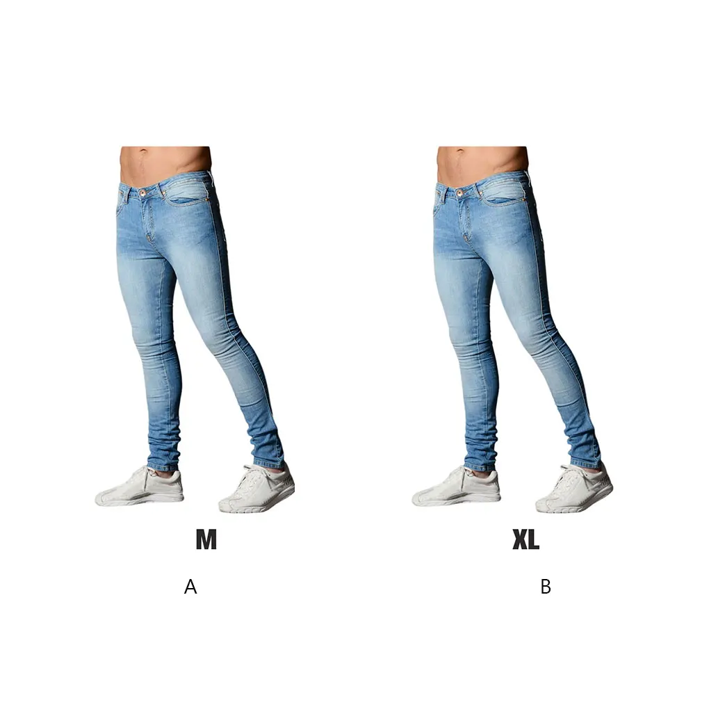 

Men Skinny Jeans Slim Stretch Pants Stylish Trousers Dressing Clothing
