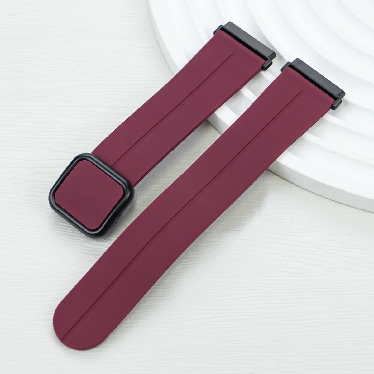 Enhanced Magnetic Buckle Silicone Sports Strap