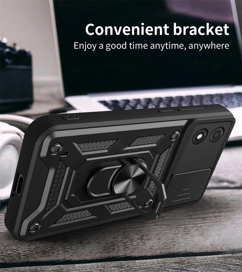 Moto E13 4G Phone Case Shockproof Armor Slide Camera Protect Magnetic Holder Back Cover phone case,magnetic case,camera lens protector case,camera protector case,phone protector cover,camera lens case