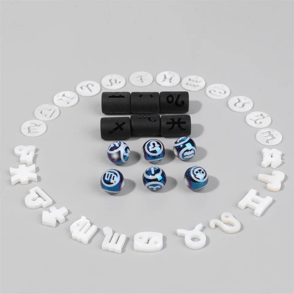 12 Segni Zodiacali Da 8 Mm In Pietra Opaca Perline Elastiche - Foto 11