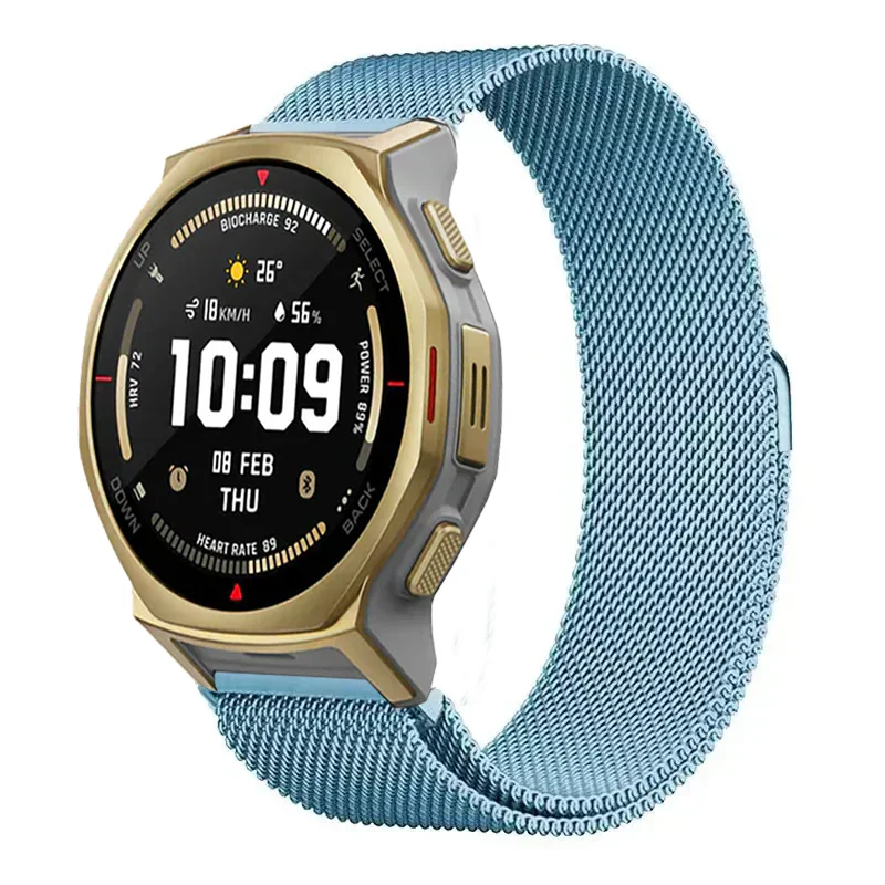 Stainless Steel Magnetic Milanese Strap - 22/20mm Metal Band