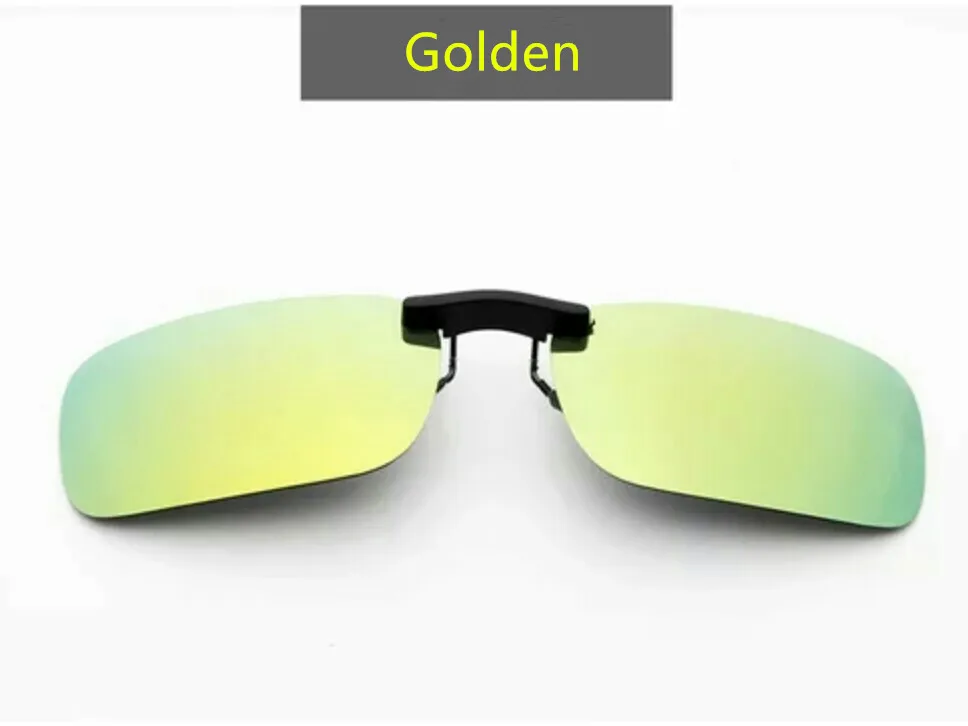 Polarized Sunglasses Night Vision Glasses Fishing Sunglasses Unisex Fishing Polarized Clip On Sunglasses Near-Sighted Driving Night Vision Lens Anti-UVA Anti-UVB Fishing Sunglasses Clip