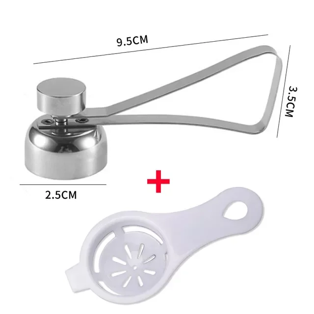 Nožnice na vajcia, otvárač na vaječné škrupiny, rezačka vaječných škrupín s dvojitou hlavou, otvárač na škrupiny vajec, varené surové vajcia, kreatívny kuchynský nástroj