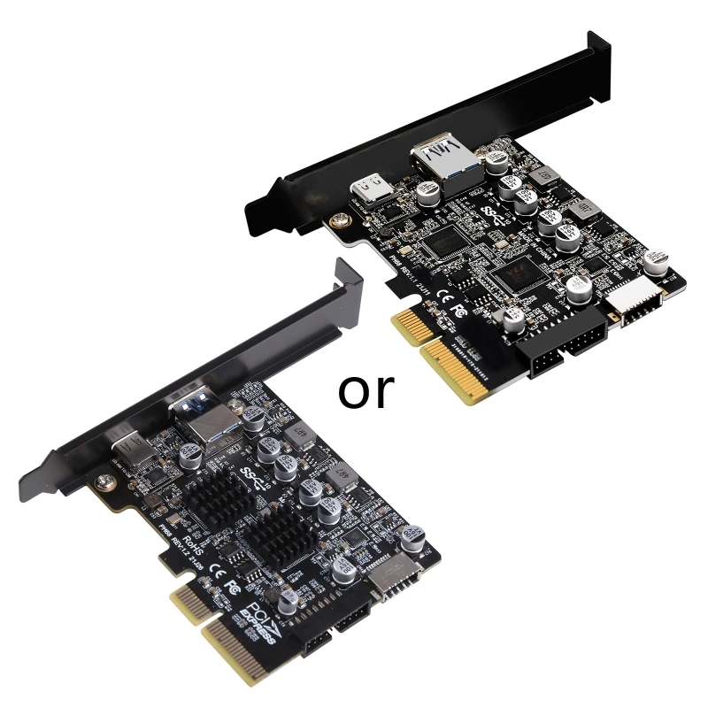 

F3KE PCI-E PCI for Express to USB 3.2 19Pin 10Gbps Type-E Front Type C Expansion Card