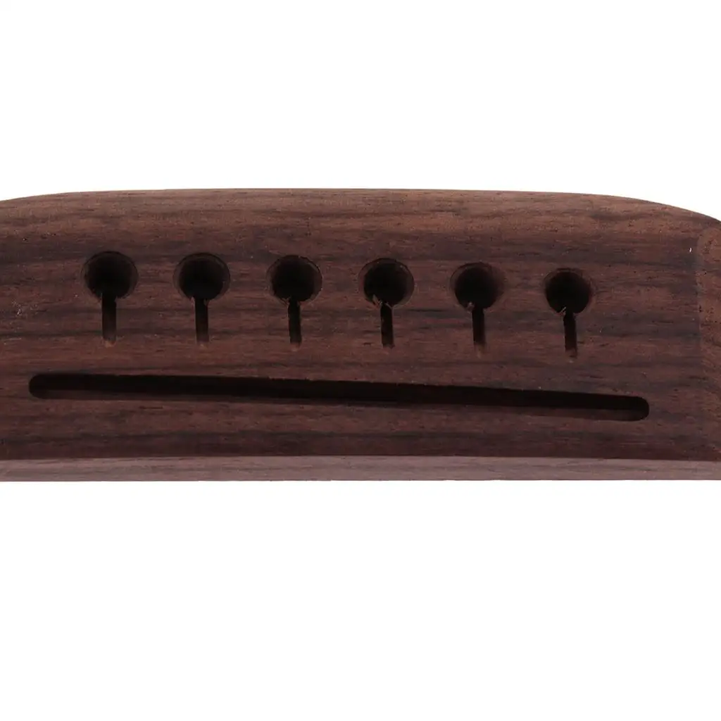 Wood Acoustic Guitar Bridge 6 String Saddle Rosewood Accessory for Classic Folk Guitar Construction Tools