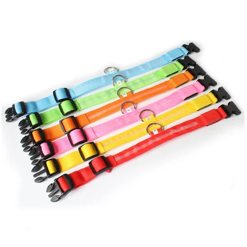 LED 개 목걸이 분실 방지 조명, 강아지 야간 발광 용품, 애완 동물 제품 액세서리, USB 충전 및 배터리 3