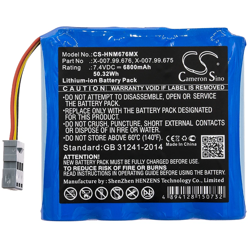 

Cameron Sino 6800mAh Battery For Heine mPack mPack LL X-007.99.675 X-007.99.676