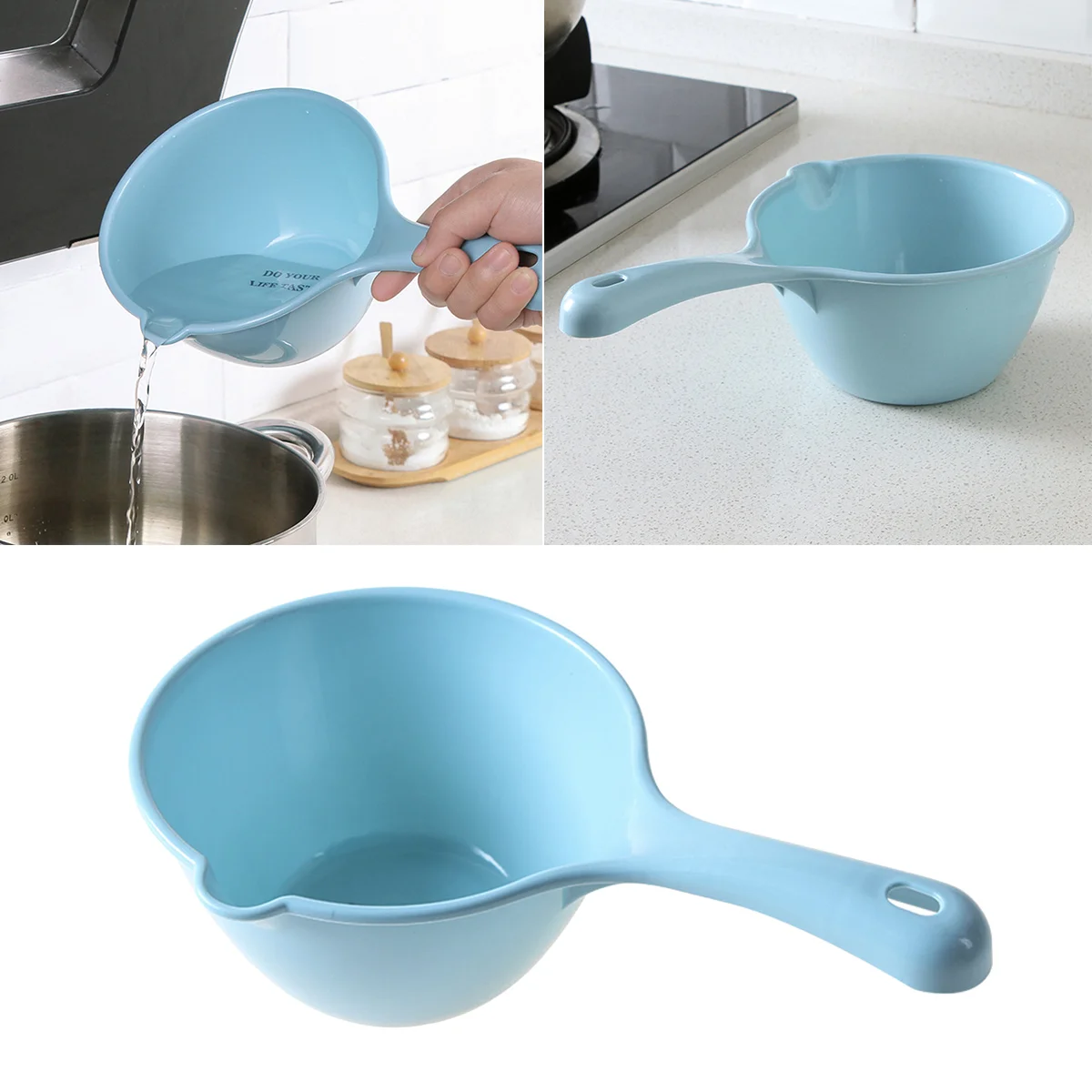 Shampoo Spoons Water Cup Bath Water Scoop Shampoo Japanese Ladle Plastic Dipper Ladle Home Bag 1Pc