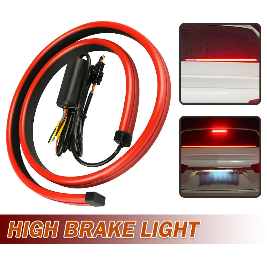 

Mayitr 1 шт. 90/100 см 12 В Автомобильный задний стоп-сигнал Автомобильный водонепроницаемый сигнал поворота автомобильный стоп-сигнал s Гибкая светодиодная лента