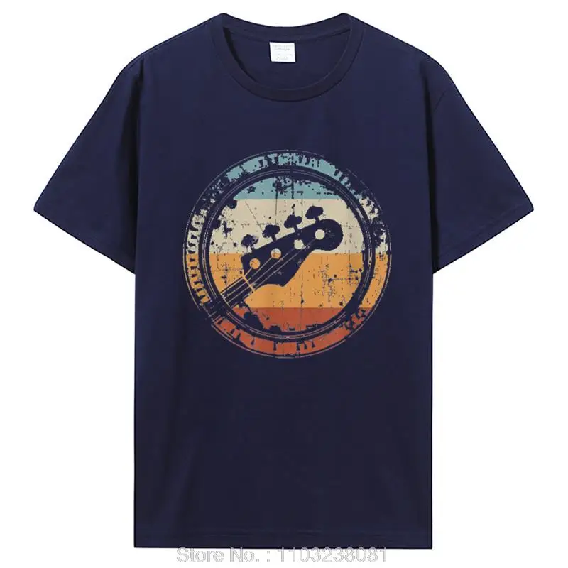 Vintage gitarrhuvud för basist och basspelare T-shirt Grafisk Streetwear Bomull Födelsedagspresenter Sommar T-shirt_voghion.com