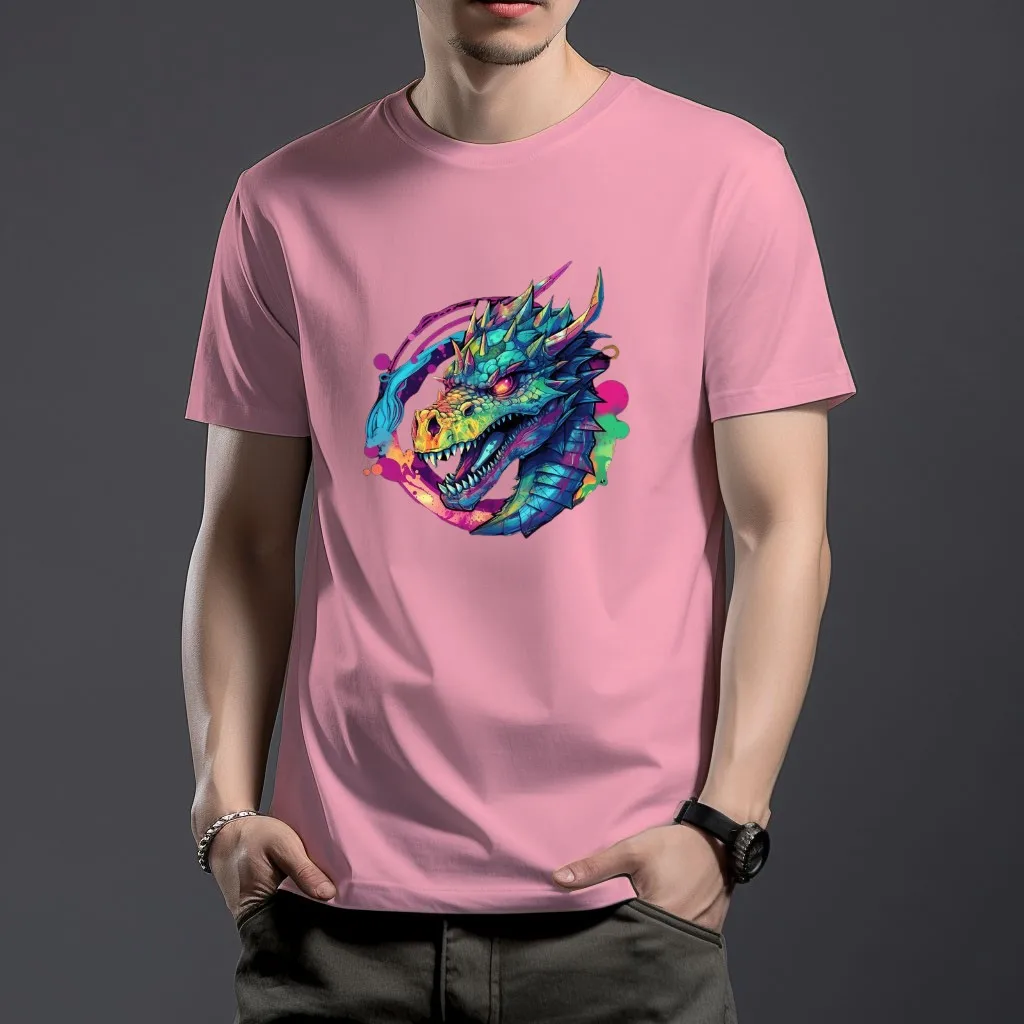 

WSFEC S-4XL футболки для мужчин одежда с коротким рукавом дракон мультфильм шаблон мода личность Diy пользовательский повседневный графический футболка