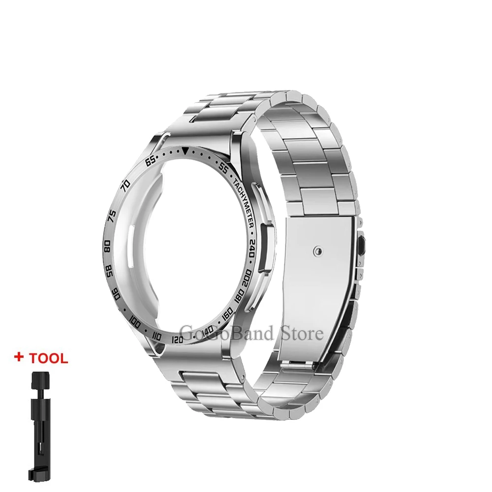4-in-1 Enhanced Kit: Metal Strap, TPU Case, Bezel, Protective Film