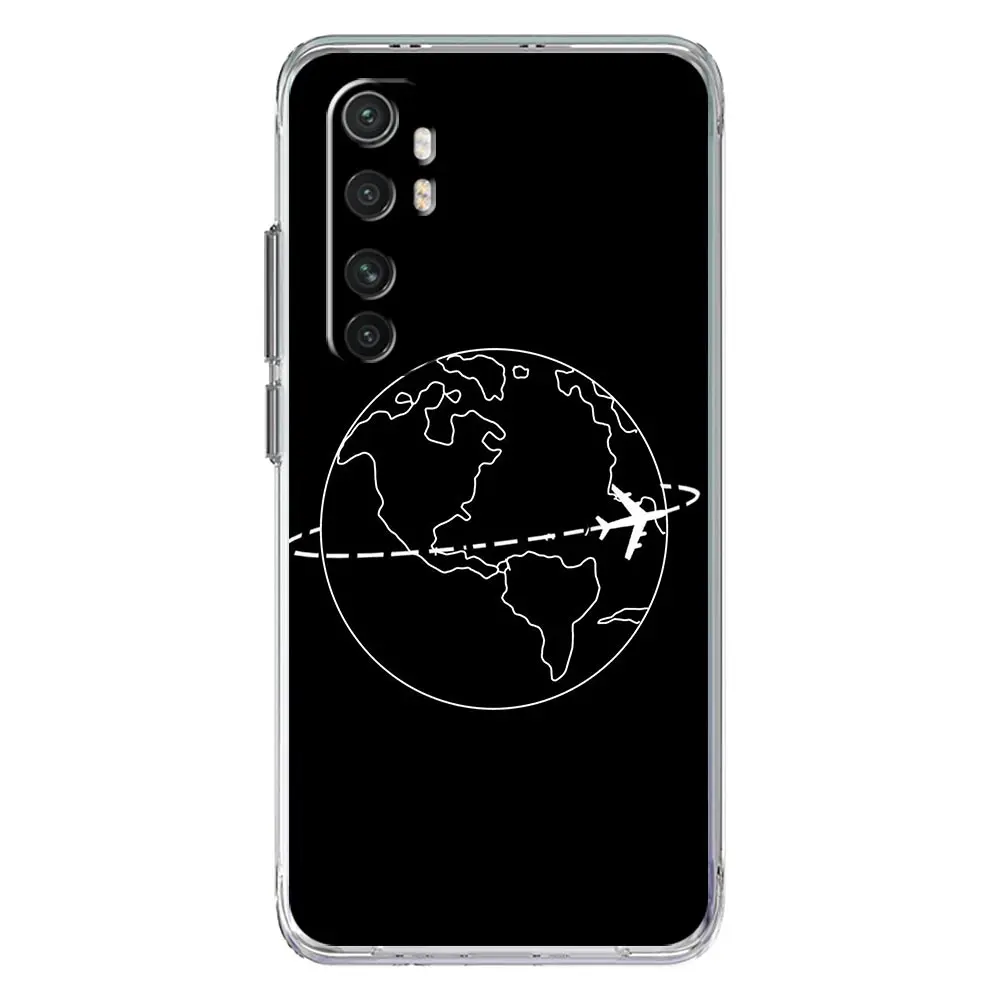 Cartoon World Map Scenery Direction Phone Case Cover