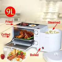 Four-in-one Breakfast Machine Multi-function Steamed Egg Cooker Toaster Oven Kitchen Baking Appliances 2