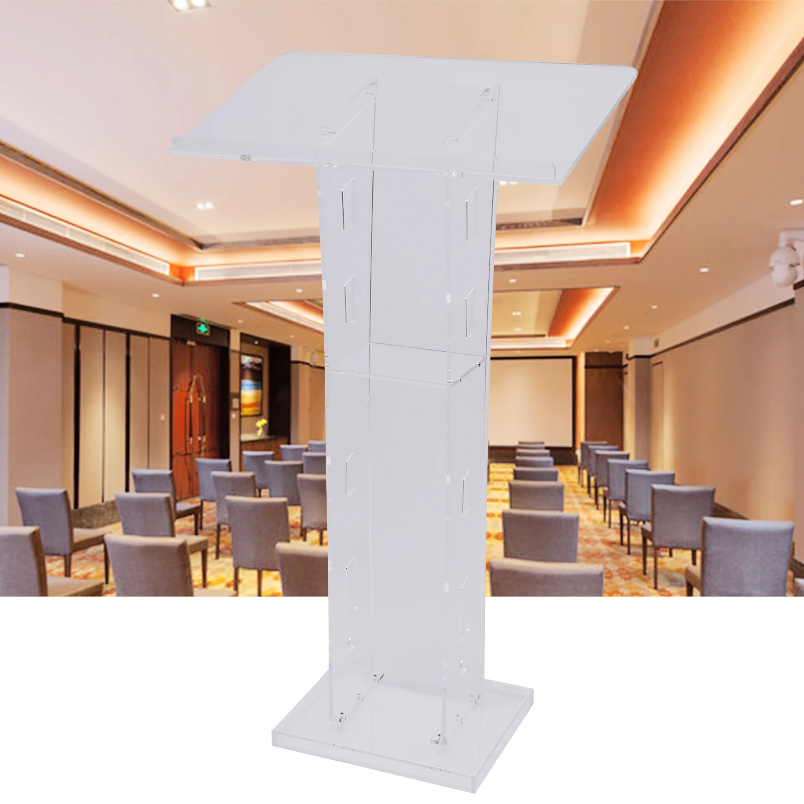 Acrylic Clear Lectern Stand Plexiglass Podium Churches Pulpits Office Podium