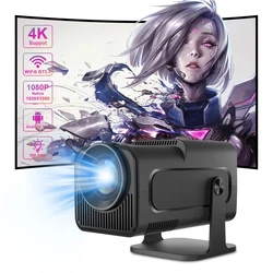 FGHGF Android 11 390ANSI HY320 Projector 4K Native 1080P Dual Wifi6 BT5.0 Cinema Outdoor Portable Projetor Upgrated HY300