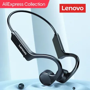 AliExpress 컬렉션 레노버 X4 뼈 전도 블루투스 헤드폰 스포츠 이어폰 방수 무선 헤드셋 마이크 귀