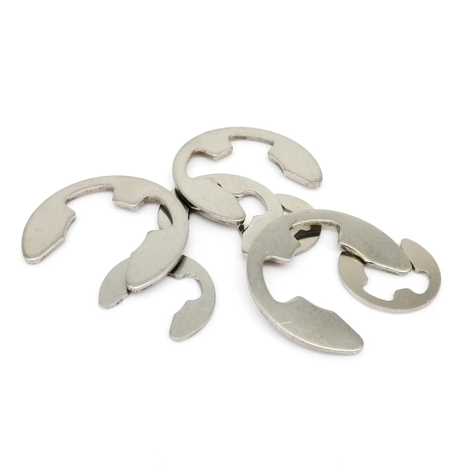 External Retaining Ring Stainless Steel Washer 580pcs/box Assortment Kit Set E Circlip Shaft External Retaining Ring Clip Washer 10 Size Stainless Steel Carbon Steel