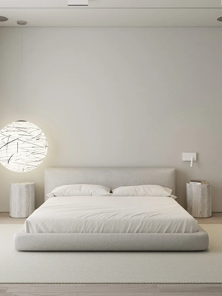 

Technology fabric bed, box bed, beech wood bed, light luxury, simple solid wood bed